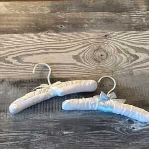 Vintage padded silk baby hangers (2)
